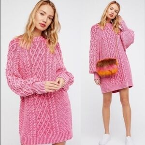 FREE PEOPLE "On A Boat" Sweater Dress L